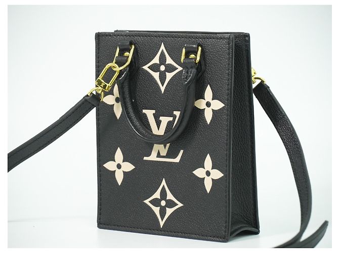Louis Vuitton Petit Sac Plat Bicolor Monogram Empreinte Giant Preto - vista 2