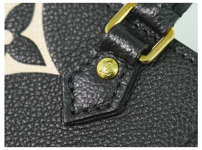 Louis Vuitton Petit Sac Plat Bicolor Monogram Empreinte Giant Preto - vista 7