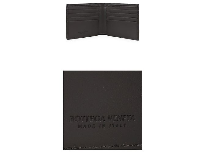 Bottega Veneta Portafoglio bifold Intrecciato da uomo Marrone - vista 4