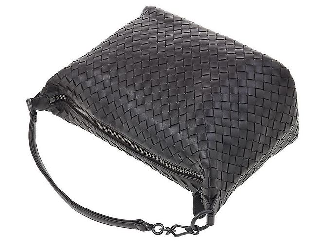 Bottega Veneta Borsa Tote Intrecciato Nero - vista 4