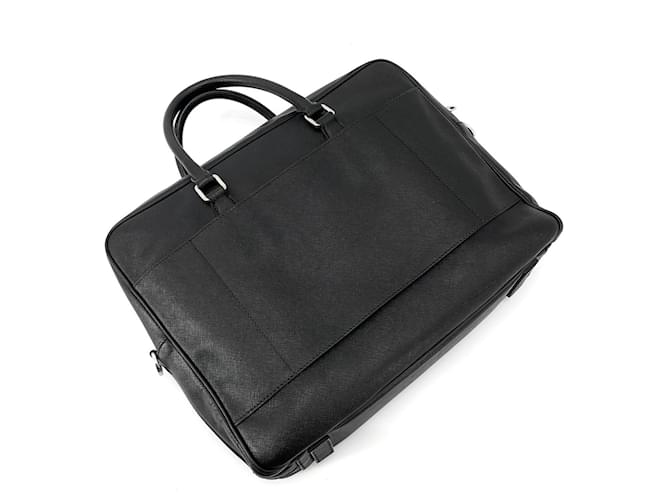 Prada Porte-documents Saffiano Noir - vue 4