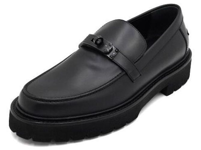 Kelly Hermès Mocassini Icone in vitello nero da uomo - vista 2