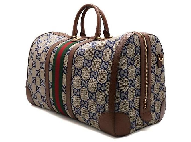 Gucci Borsa da viaggio Boston grande in tela, borsa tote e borsa a tracolla Multicolore - vista 2