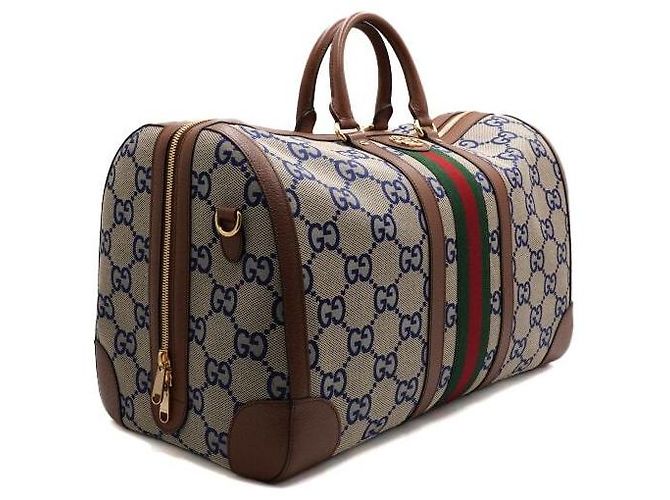 Gucci Borsa da viaggio Boston grande in tela, borsa tote e borsa a tracolla Multicolore - vista 3