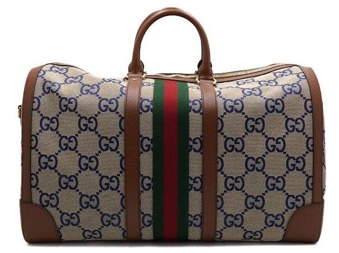 Gucci Borsa da viaggio Boston grande in tela, borsa tote e borsa a tracolla Multicolore - vista 4