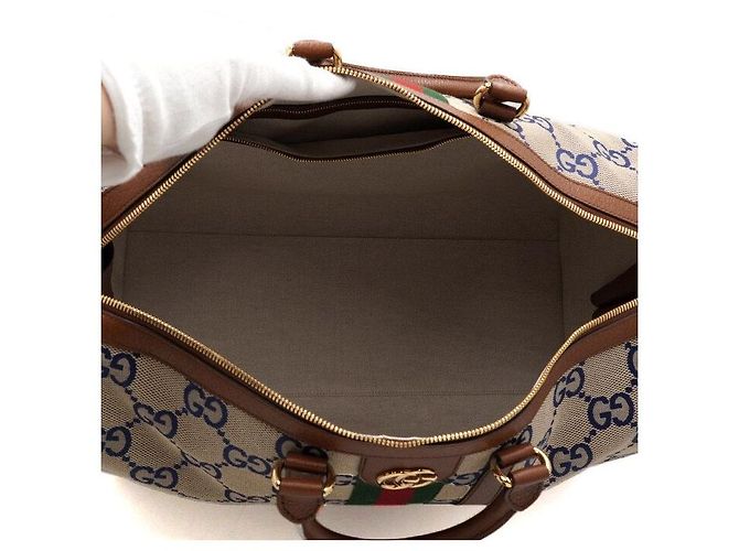 Gucci Borsa da viaggio Boston grande in tela, borsa tote e borsa a tracolla Multicolore - vista 5