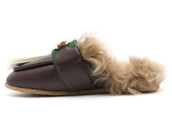 Gucci Brown Horsebit Fur Men’s Mule Slipper - view 4
