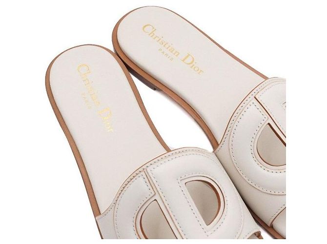 Dior Mules in vitello bianco da donna - vista 7