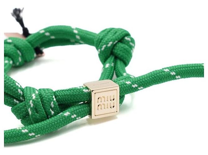 Miu Miu Pulsera Loop Lettering Logo Code para mujer - vista 3