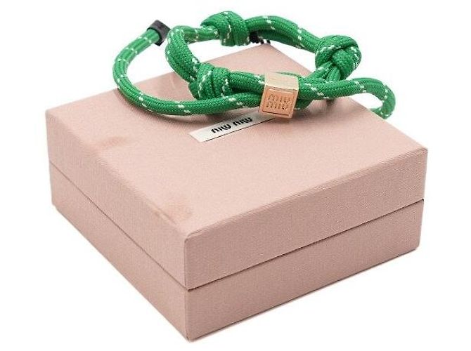Miu Miu Pulsera Loop Lettering Logo Code para mujer - vista 5