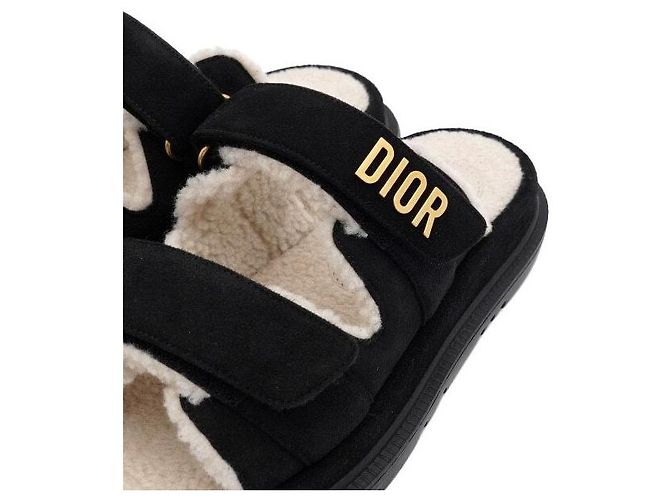 Mules Dioract in camoscio nero da donna - Sandali/Pantofole - vista 5