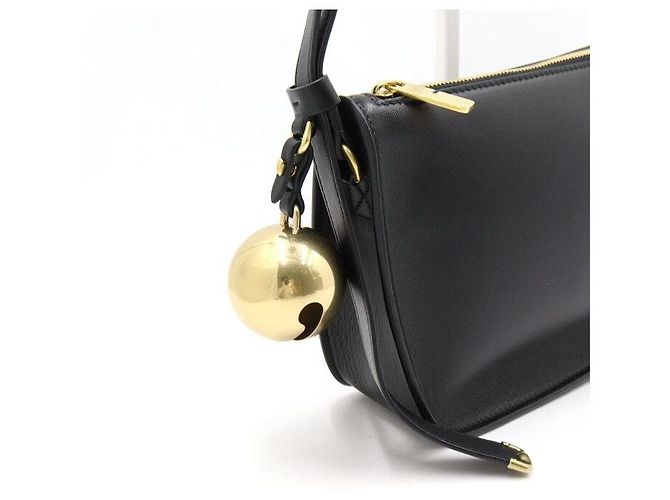 Burberry Borsa a tracolla unisex piccola in pelle Black Shield - vista 5