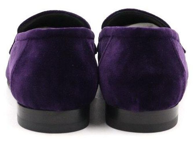 Hermès Mocassini da donna Violet Ponse Velvet Paris Porpora - vista 6