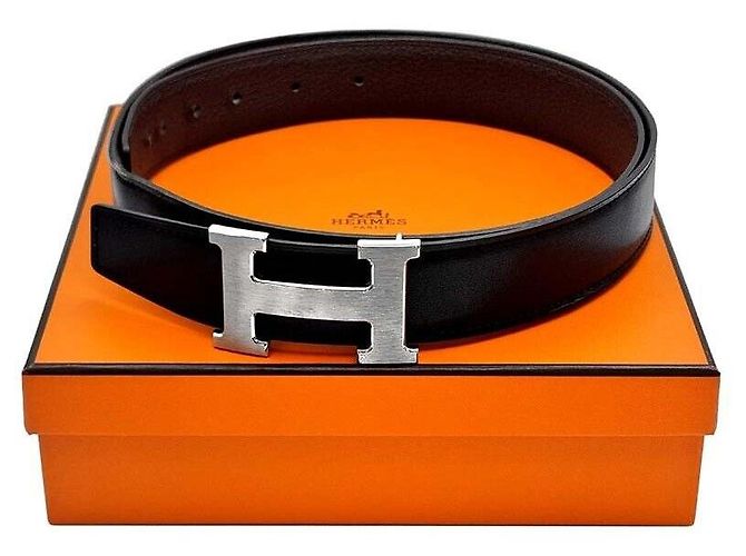 Hermès Wendegürtel Schwarz - Ansicht 6