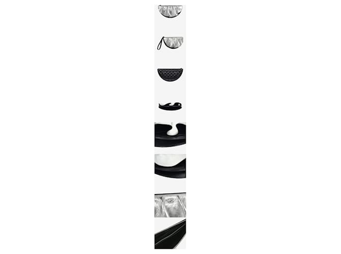 Chanel Wave COCO Half-Moon Clutch Medium Silver Silber - Ansicht 2