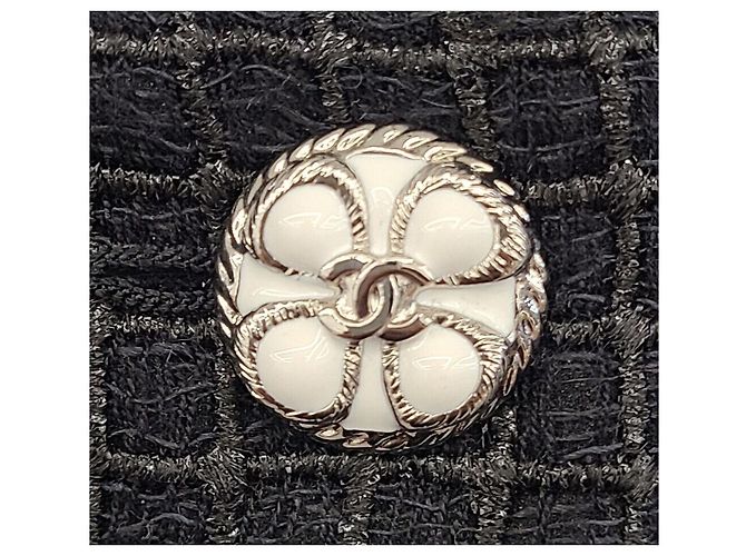Chanel Giacca in tweed iridescente Nero - vista 3