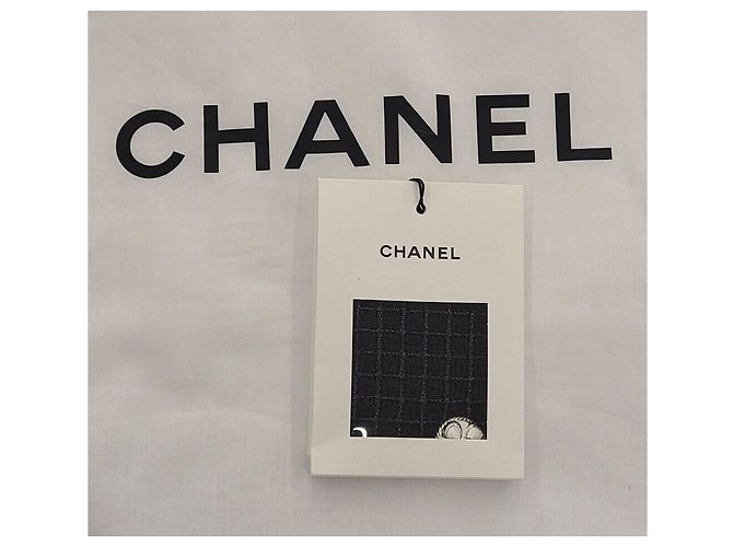 Chanel Giacca in tweed iridescente Nero - vista 5