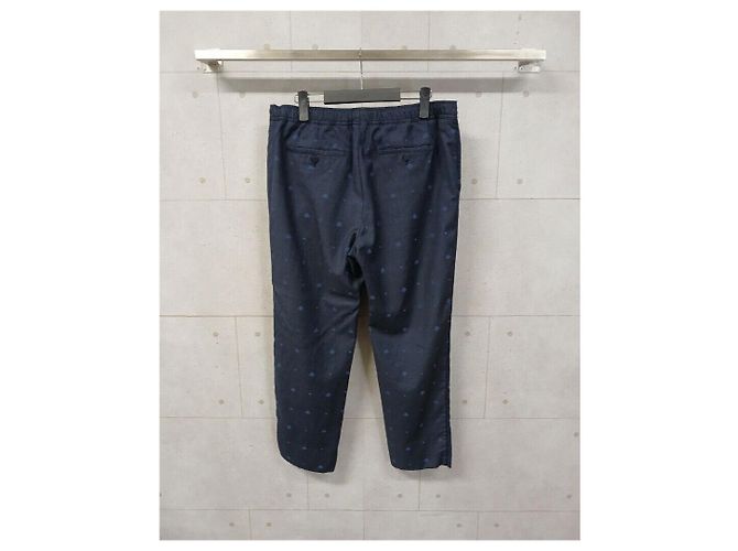 Gucci Pantaloni con ricamo a ape Nero - vista 2