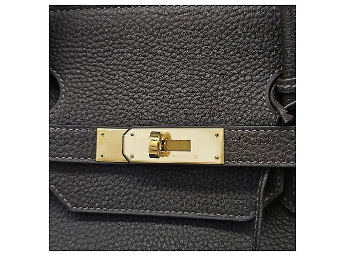 Hermès Birkin Togo Gold Hardware Marrone - vista 10