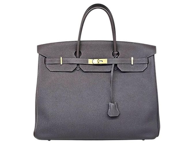 Hermès Birkin Togo Gold Hardware Marrone - vista 5