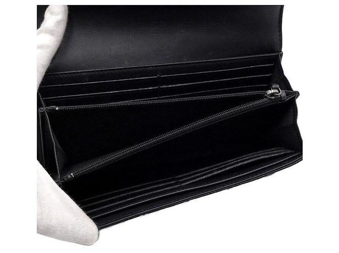 Chanel Caviar Boy Black Long Flap Wallet Schwarz - Ansicht 6
