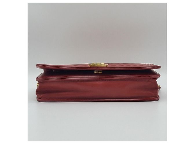 Chanel Borsa a tracolla Chevron WOC Rossa Rosso - vista 11