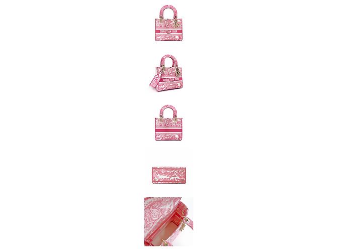 Dior Borsa Tote Medium Twill de Jouy inutilizzata Rosa - vista 2
