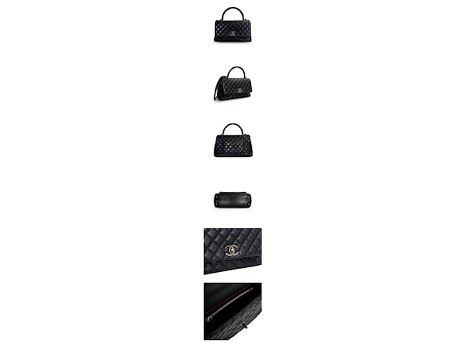 Chanel Coco Handle Flap Bag Medium Black Collection Caviar Schwarz - Ansicht 2