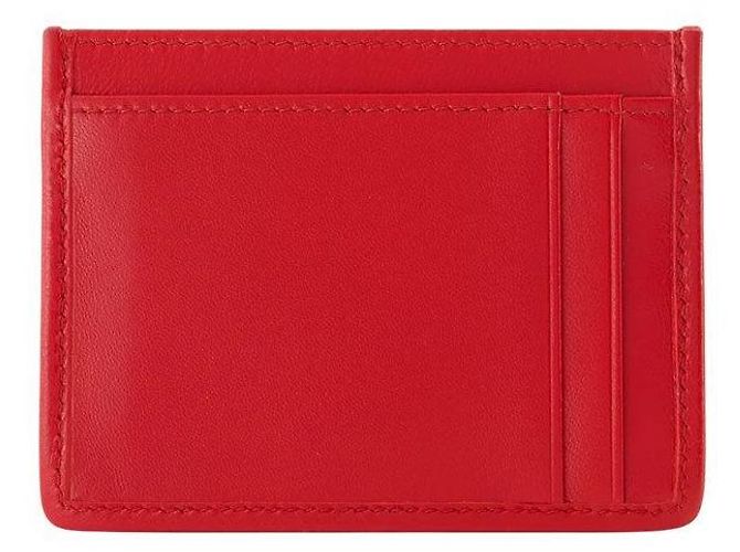 Miu Miu Tarjetero de piel Nappa Matelassé Red AFPP Roja - vista 3