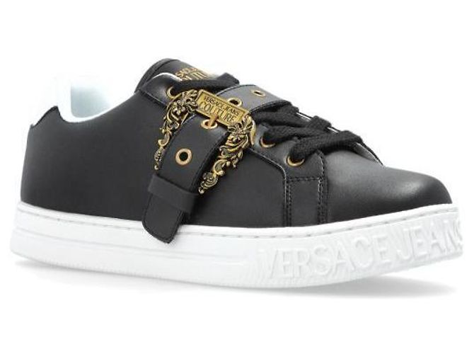 Versace Baroque Buckle Court Sneaker Schwarz - Ansicht 5