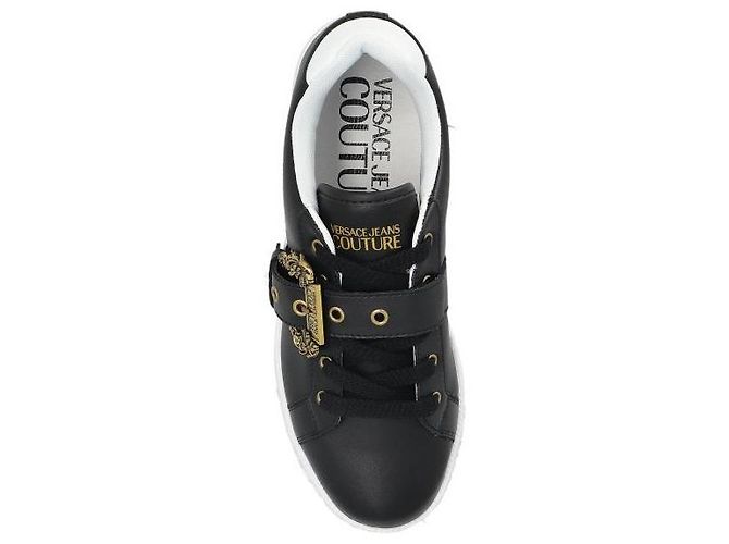 Versace Baroque Buckle Court Sneaker Schwarz - Ansicht 7