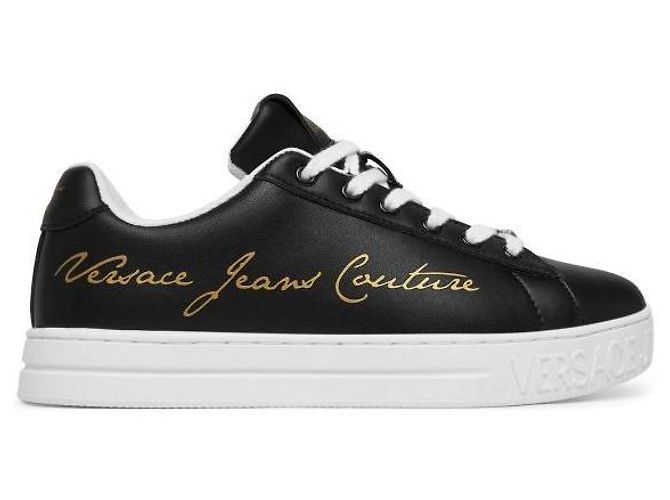 Versace Sneakers Court Nero - vista 4