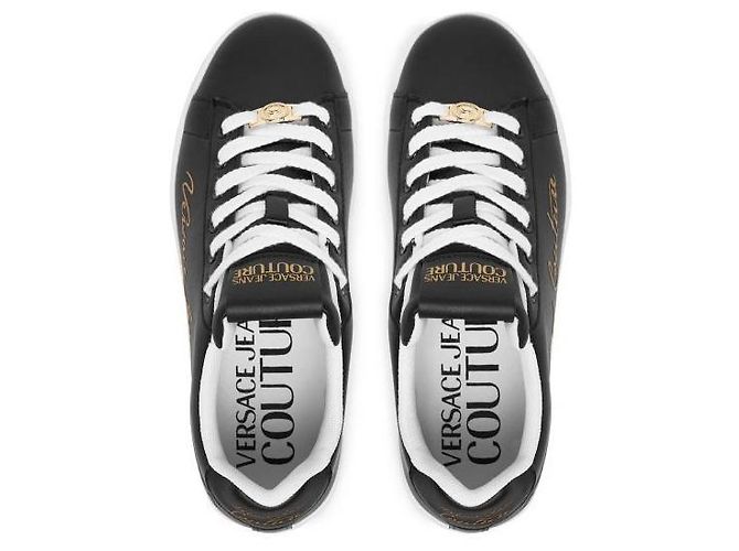Versace Sneakers Court Nero - vista 8