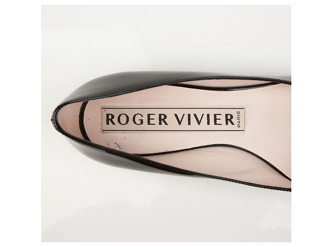 Roger Vivier Scarpe basse Gommetine in pelle laccata Nero - vista 11