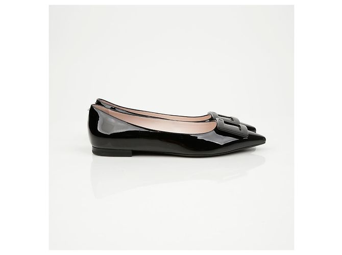 Roger Vivier Scarpe basse Gommetine in pelle laccata Nero - vista 2