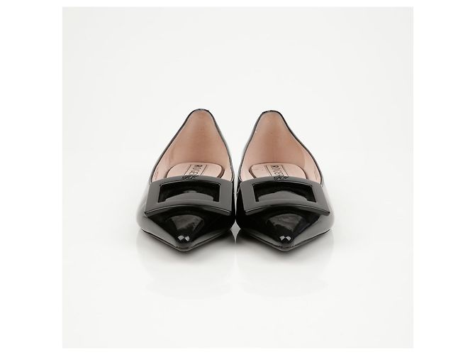 Roger Vivier Scarpe basse Gommetine in pelle laccata Nero - vista 3