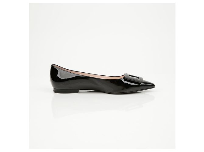 Roger Vivier Scarpe basse Gommetine in pelle laccata Nero - vista 7