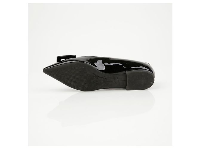 Roger Vivier Scarpe basse Gommetine in pelle laccata Nero - vista 9