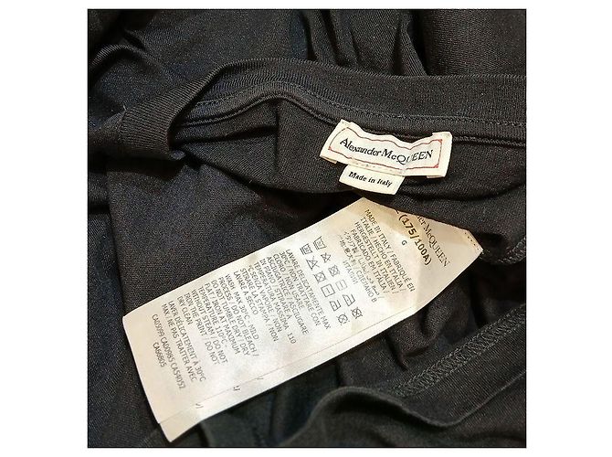Alexander Mcqueen T-Shirt für Herren mit rotem Logo Schwarz - Ansicht 3