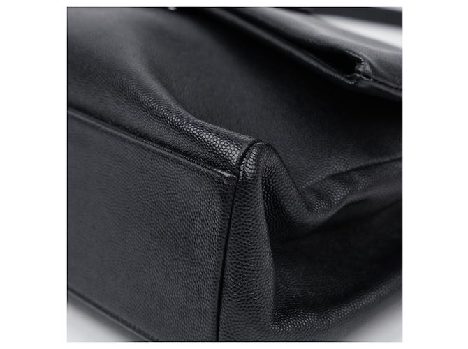 Saint Laurent Bolso de hombro West Flap de piel Monogram Negro - vista 10