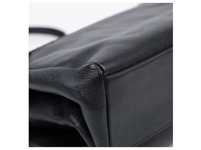 Saint Laurent Bolso de hombro West Flap de piel Monogram Negro - vista 12