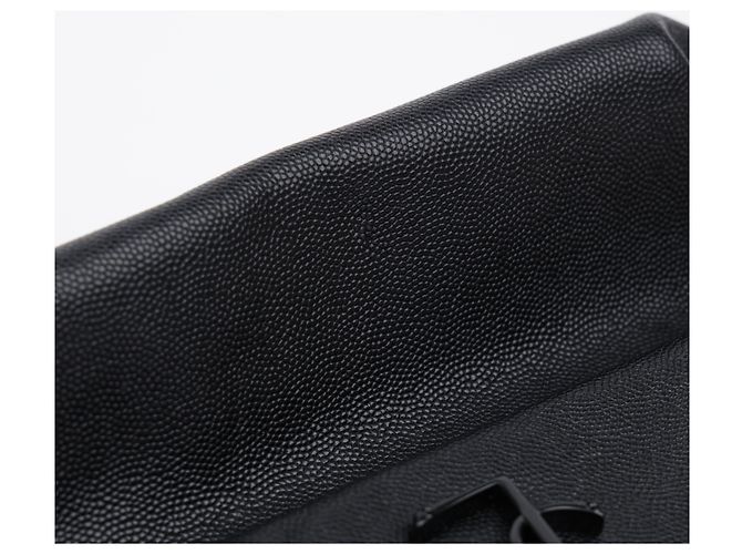 Saint Laurent Bolso de hombro West Flap de piel Monogram Negro - vista 13