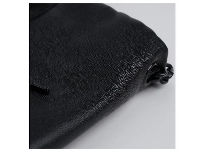 Saint Laurent Bolso de hombro West Flap de piel Monogram Negro - vista 14