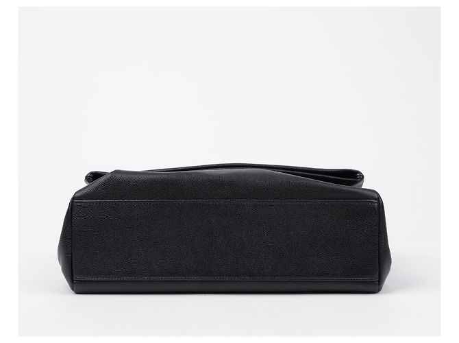 Saint Laurent Bolso de hombro West Flap de piel Monogram Negro - vista 8
