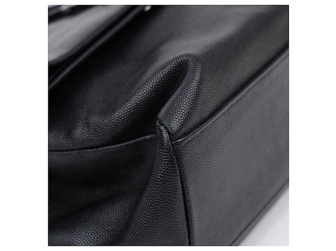 Saint Laurent Bolso de hombro West Flap de piel Monogram Negro - vista 9