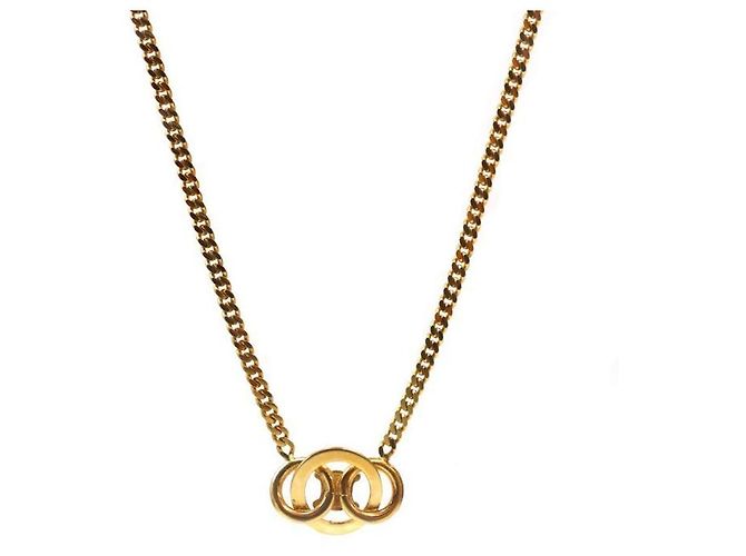 Céline Triomphe Round Cubic Gold Halskette - Ansicht 2