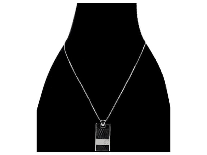 Louis Vuitton Collana Damier Graphite Nero - vista 5