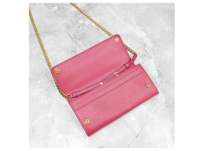Prada Borsa a tracolla WOC in Saffiano Rosa - vista 6