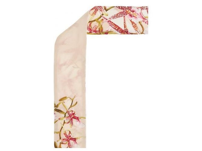 Salvatore Ferragamo Foulard in seta Gaia Print Bianco - vista 5