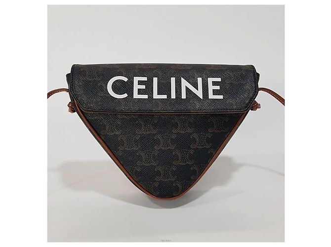 Céline Bolsa de Ombro Triangle Tan - vista 2